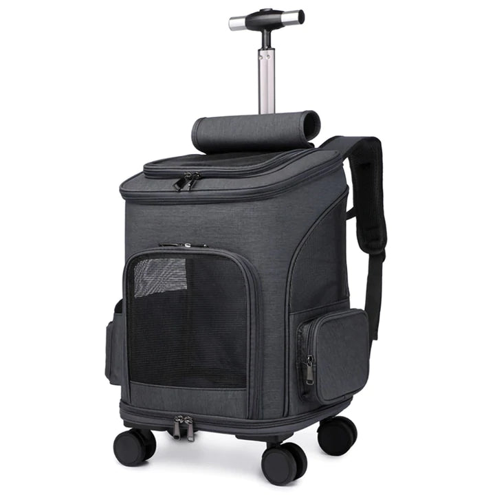 Lithe™ - Pet Travel Rolling Wheeled Carrier Backpack - Agora Pet Supply