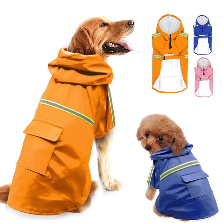 Dog raincoat 2025 with hood