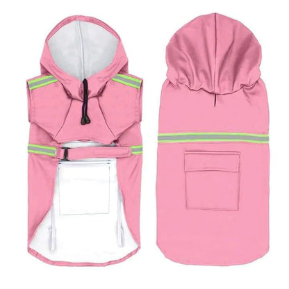 Rainaway™ - Dog Raincoat With Leash/Harness Port - Agora Pet Supply