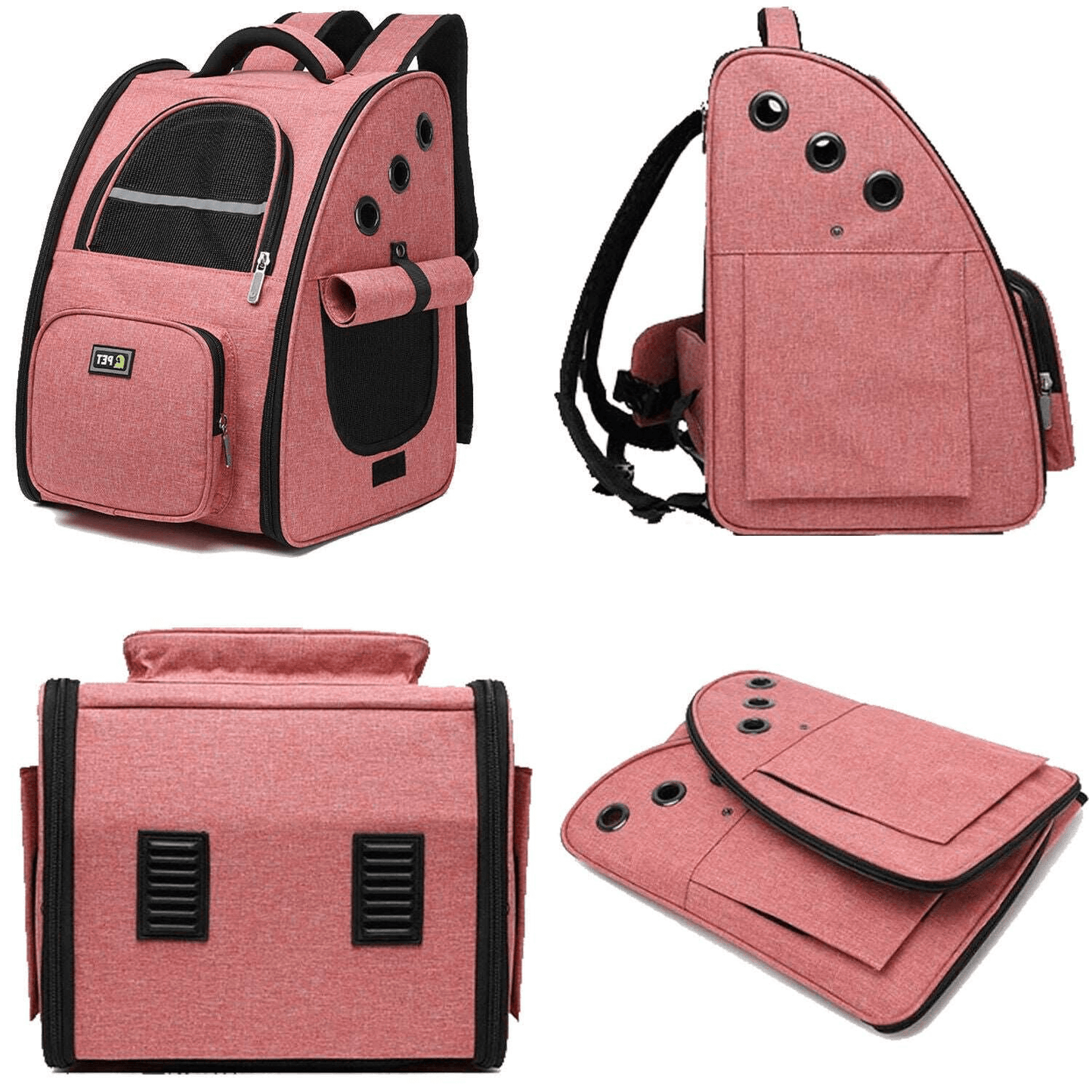 Collapsible™ - Pet Carrier Dual Side Zippered Entry ways - Agora Pet Supply