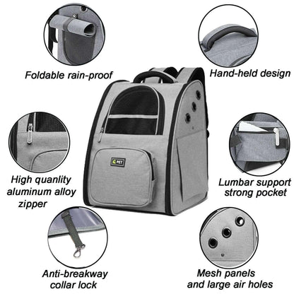 Collapsible™ - Pet Carrier Dual Side Zippered Entry ways - Agora Pet Supply