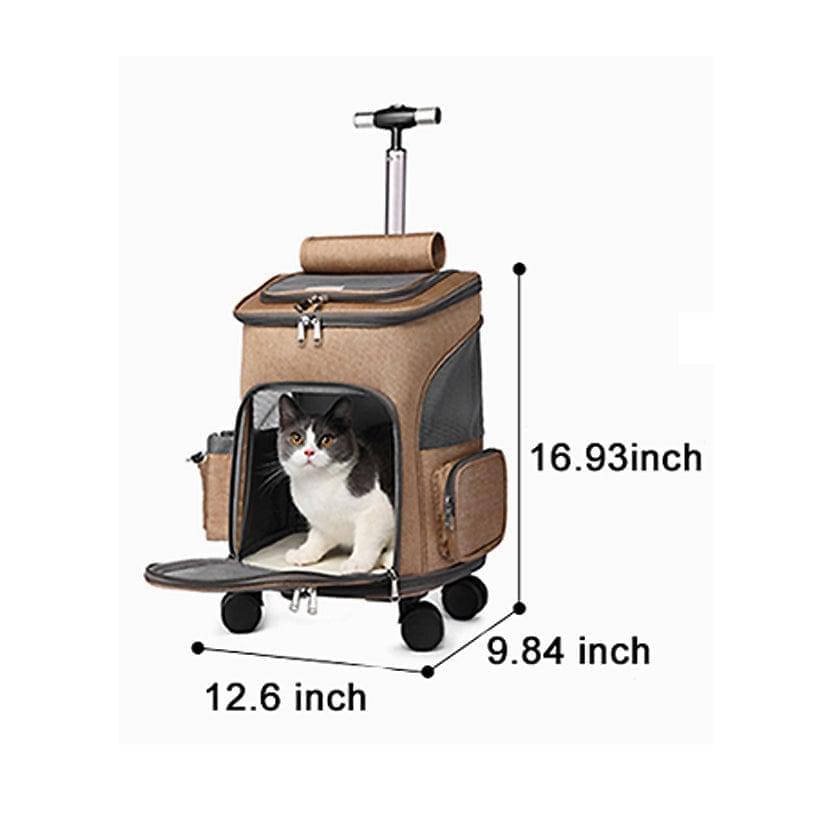 Lithe™ - Pet Travel Rolling Wheeled Carrier Backpack - Agora Pet Supply